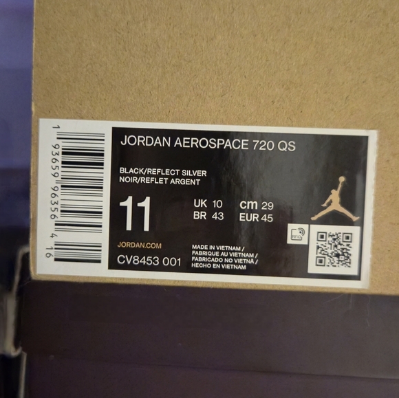 Men's Jordan Paris Saint-Germain x Aerospace 720 QS Blue Red - Picture 9 of 9